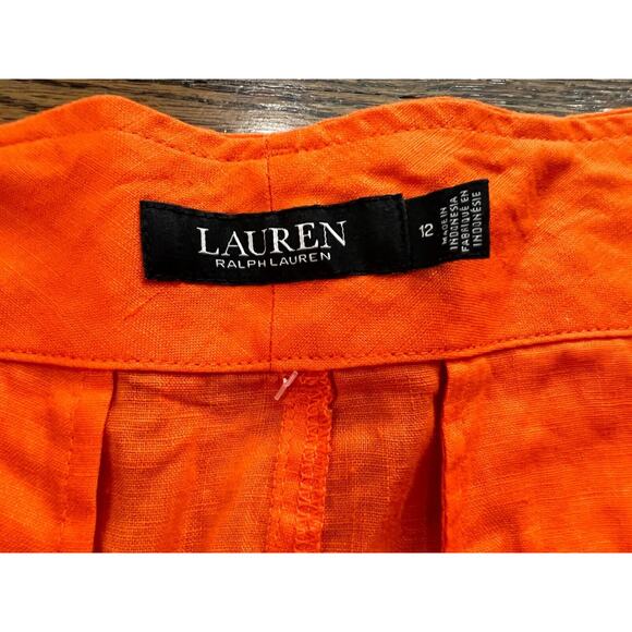 Lauren Ralph Lauren Women's Orange Pants Size 12 NWT $100 - Picture 9 of 12